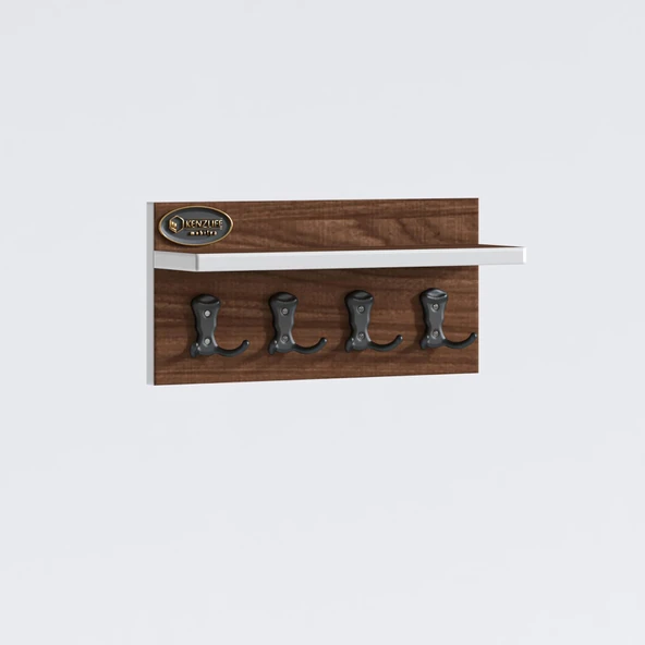 Kenzlife elbise askılığı askılık vettini38 cvz 20*038*12 siyah 4 adet askı portmanto - Resim 3