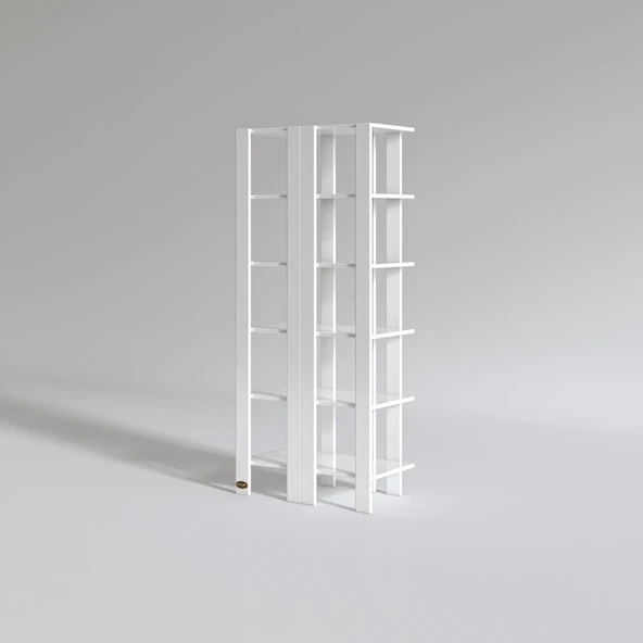 Kenzlife kitaplık hemi cuda2 byz 180*39*39 tekli ayakkabılık klasörlük raf 2 ayrılabilir parça - Resim 3