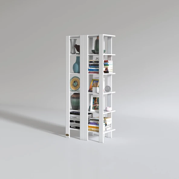 Kenzlife kitaplık hemi cuda2 byz 180*39*39 tekli ayakkabılık klasörlük raf 2 ayrılabilir parça - Resim 2