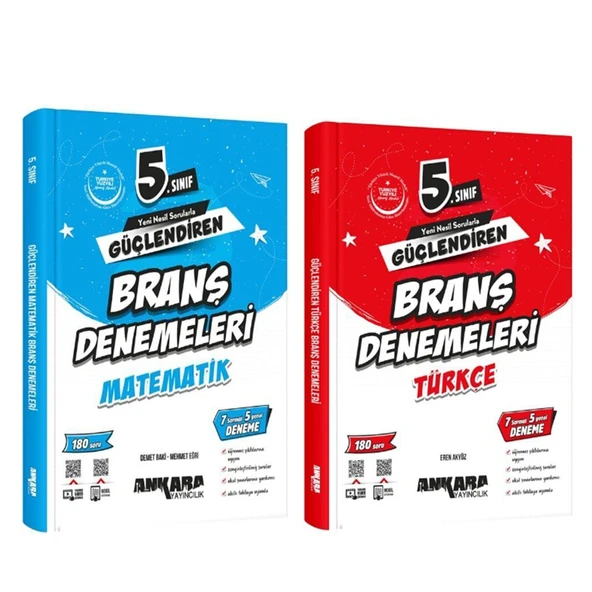 Ankara Yayıncılık 5. Sınıf Matematik ve Türkçe Güçlendiren Deneme Seti 2 Kitap