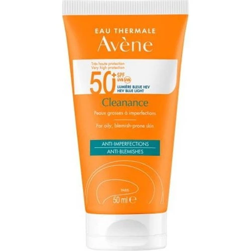 Avene Solaire Cleanance SPF 50+ Yağlı Ciltler için Güneş Koruyucu 50 ml