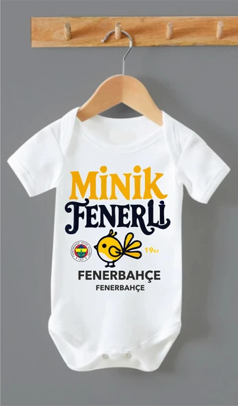 %100 PAMUK MİNİK FENERLİ BASKILI BEBEK BODY