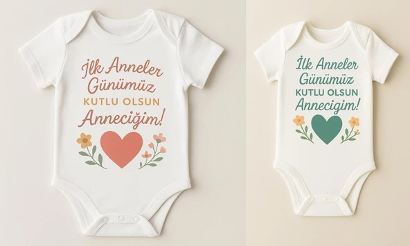 Organik %100 Pamuk Bebek Body Badi Zıbın ZBN512