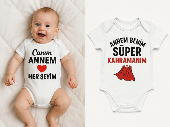 Organik %100 Pamuk Bebek Body Badi Zıbın ZBN517 - 1