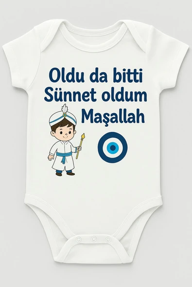 Organik %100 Pamuk Bebek Body Badi Zıbın ZBN482 - 2