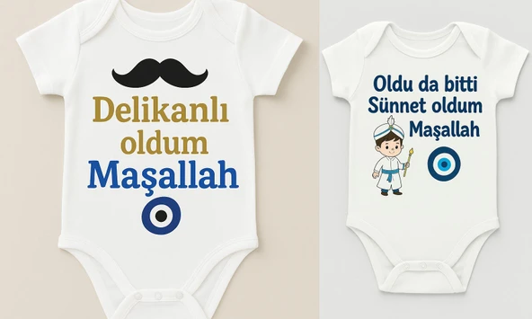 Organik %100 Pamuk Bebek Body Badi Zıbın ZBN526