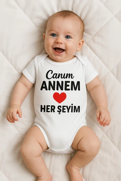 Organik %100 Pamuk Bebek Body Badi Zıbın ZBN493