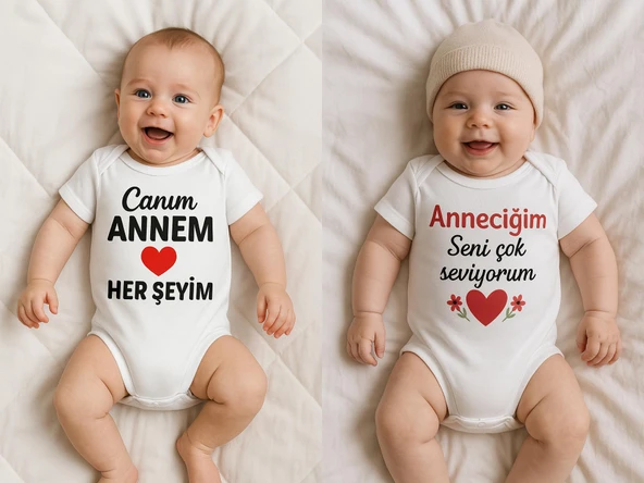 Organik %100 Pamuk Bebek Body Badi Zıbın ZBN518 - 1