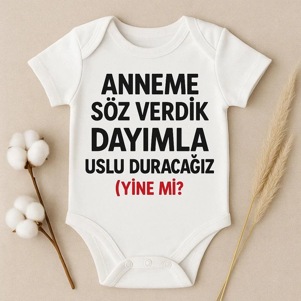 Organik %100 Pamuk Bebek Body Badi Zıbın ZBN503