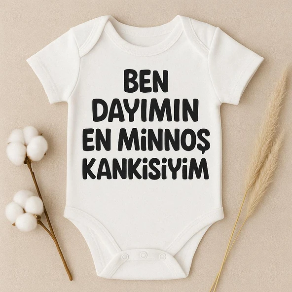 Organik %100 Pamuk Bebek Body Badi Zıbın ZBN496