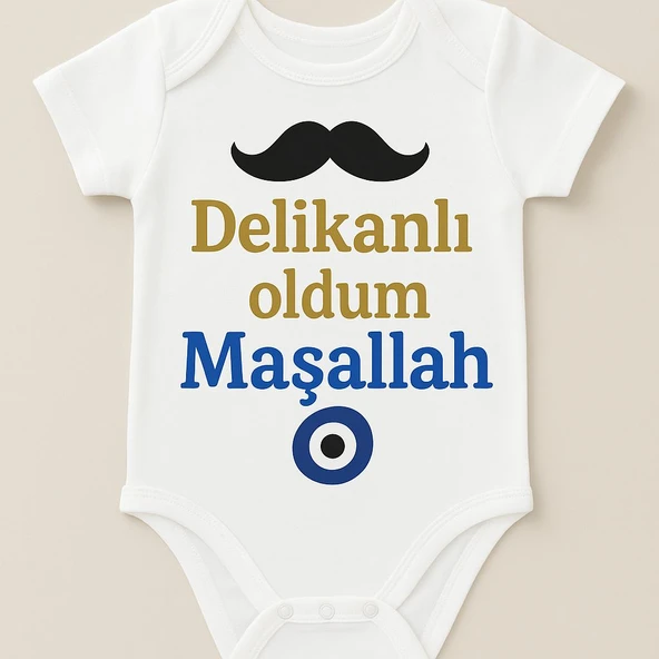 Organik %100 Pamuk Bebek Body Badi Zıbın ZBN481 - 2