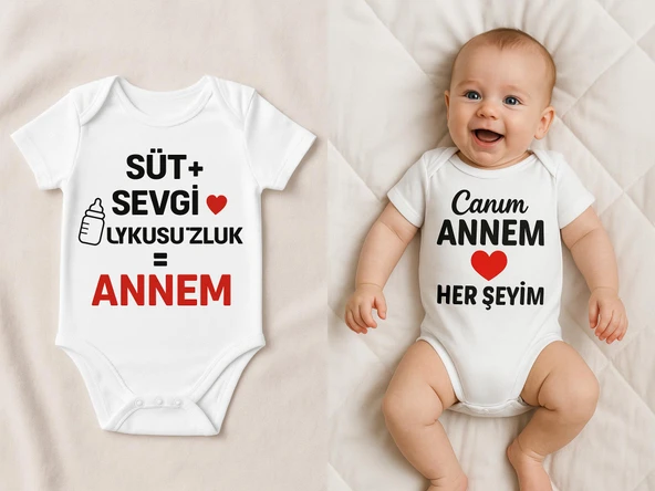 Organik %100 Pamuk Bebek Body Badi Zıbın ZBN526
