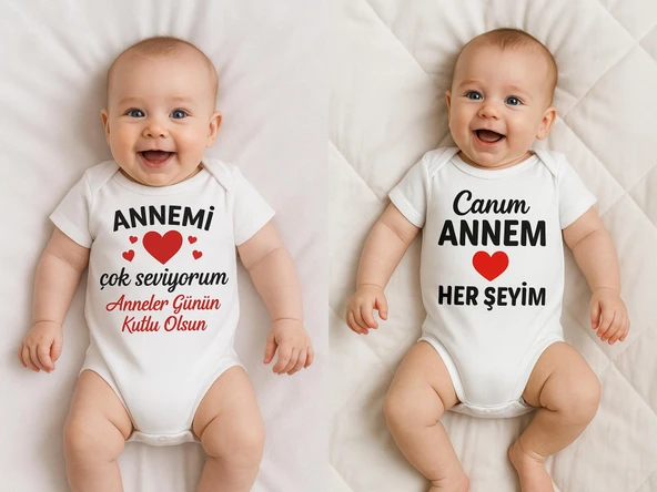 Organik %100 Pamuk Bebek Body Badi Zıbın ZBN524