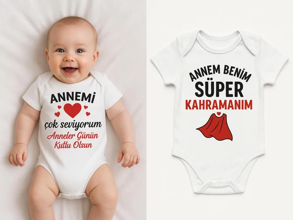 Organik %100 Pamuk Bebek Body Badi Zıbın ZBN522