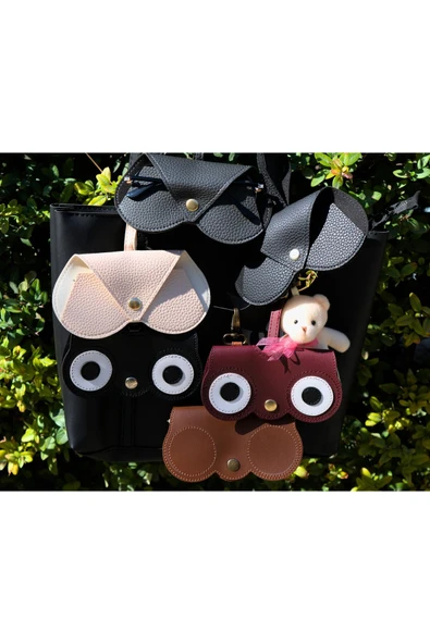 ömrüm style Asılabilir Gözlük Kılıfı Özel Tasarım Bordo - 3