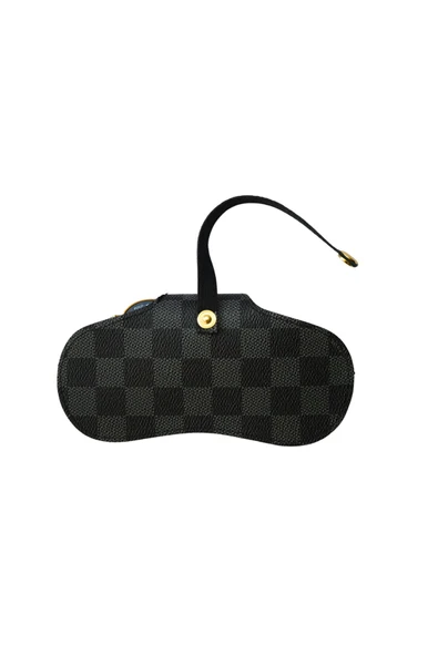 ömrüm style Asılabilir Gözlük Kılıfı Charm Gri Kareli - 2