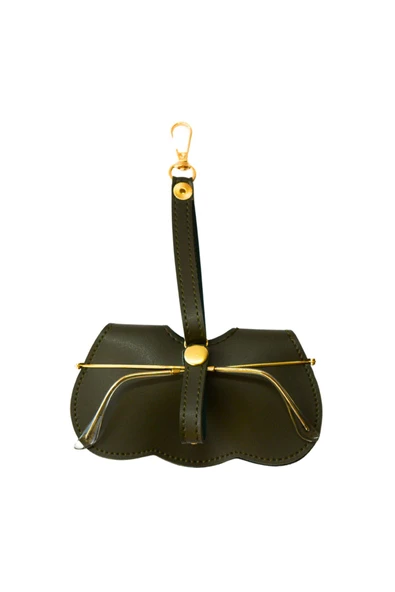 ömrüm style Asılabilir Gözlük Kılıfı Charm Haki Yeşil - 2