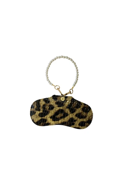 ömrüm style Asılabilir Gözlük Kılıfı Charm Leopar İnci - 4