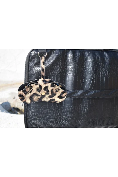 ömrüm style Asılabilir Gözlük Kılıfı Charm Leopar - 4