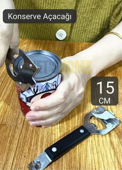 3’lü Ağız Konserve Açacağı Paslanmaz Şişe Açacağı Çelik Açacak 15 cm