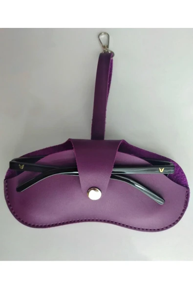 ömrüm style Asılabilir Gözlük Kılıfı Charm Mor