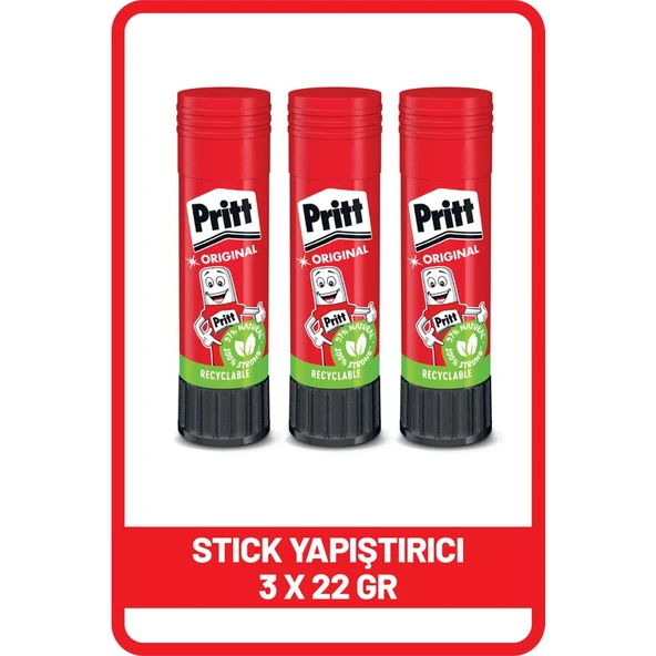 Pritt Stick Yapıştırıcı 22 Gr 56102 - 3 Adet