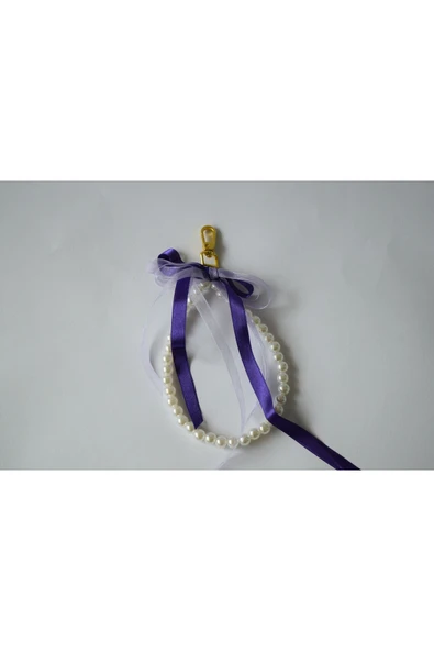 ömrüm style Çanta Charm İnci Mor