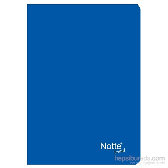 Notte 10356MV Mavi Plastik Kapak A4 Çizgili 60 Yaprak