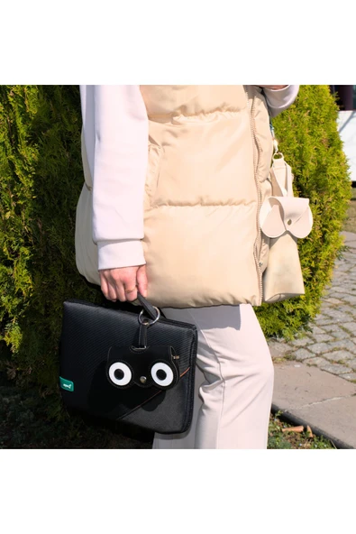 ömrüm style Asılabilir Gözlük Kılıfı Özel Tasarım Siyah - 3