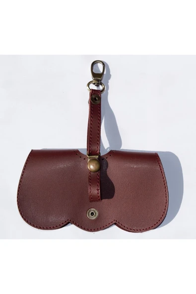 ömrüm style Asılabilir Gözlük Kılıfı Charm Bordo - 2