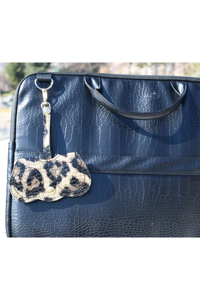 ömrüm style Asılabilir Gözlük Kılıfı Charm Leopar Çift Koruma - 4