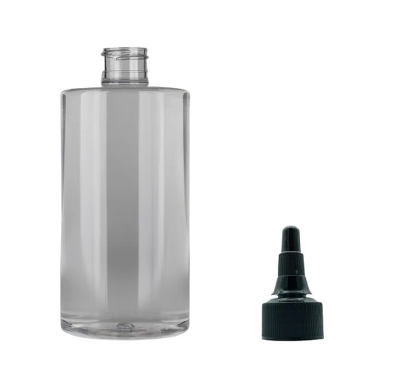 250ml şeffaf plastik asansör kapaklı şişe, 12 adet, serum şişesi, tonik şişesi, asansör kapaklı şişe, sos şişesi, medikal şişe
