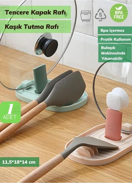 Katlanabilir Kaşıklık Kapak Tutucu Kaşık Tutucu BPA Free