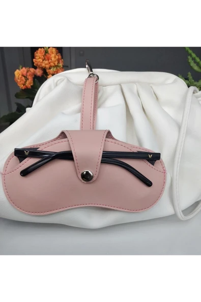 ömrüm style Asılabilir Gözlük Kılıfı Charm Pembe