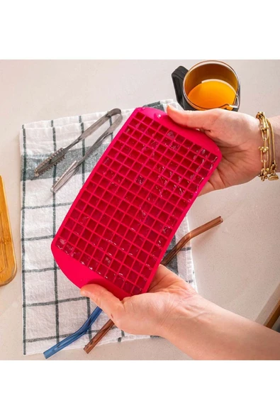 ARMESE Silikon Buz Kalıbı Küçük Şekilli Buz Kalıbı İçecek Kokteyl Buz Kalıbı 160'lı - 2