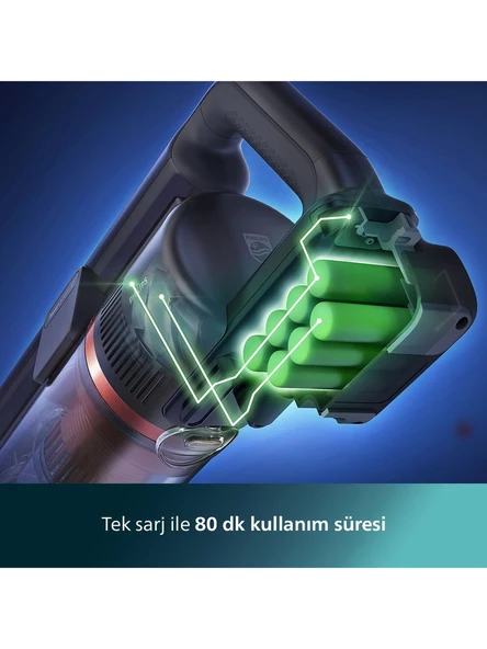 Philips 8000 Serisi Aqua Plus XC8053/01 Şarjlı Dikey Süpürge - 6