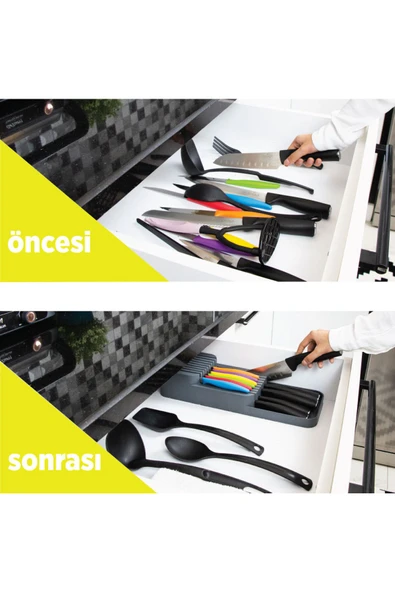 ARMESE 2 Sıralı Pratik Bıçaklık - Çekmece İçi Düzenleyici Bıçaklık Organizer