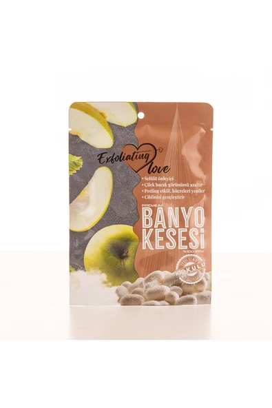 HASSAS CİLT YEŞİL ELMA KOKULU KESE % 100 İPEK