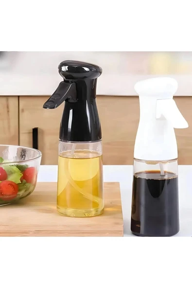 ARMESE Sirke Yağ Püskürtücü Yağdanlık 200ml Pratik Püskürtmeli Sprey Cam Şişe Zeytinyağı - 3