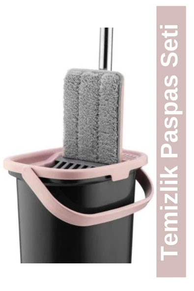 ARMESE Sillgech Compact Temizlik Paspas Seti Siyah-pembe Eh-213