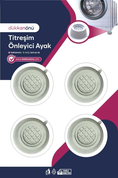ARMESE Çamaşır Bulaşık Makinası Titreşim Önleyici Ayak 4'lü