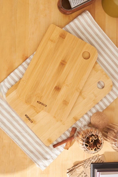 Karaca Azur 2'li Bambu Kesme Tahtası 28/33 cm