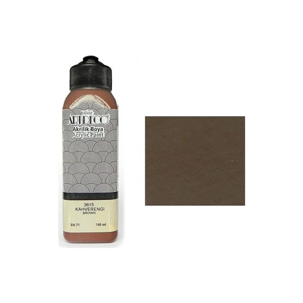 Artdeco Akrilik Boya 140 Ml Kahverengi Y-070R-3615