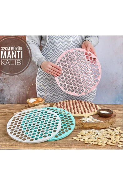 ARMESE Pratik Mantı Kalıbı Mantı Kesme Aparatı Büyük Boy  32 cm