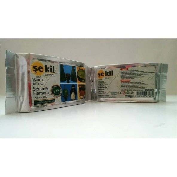 Şekil Beyaz Seramik Hamuru 250 Gr.