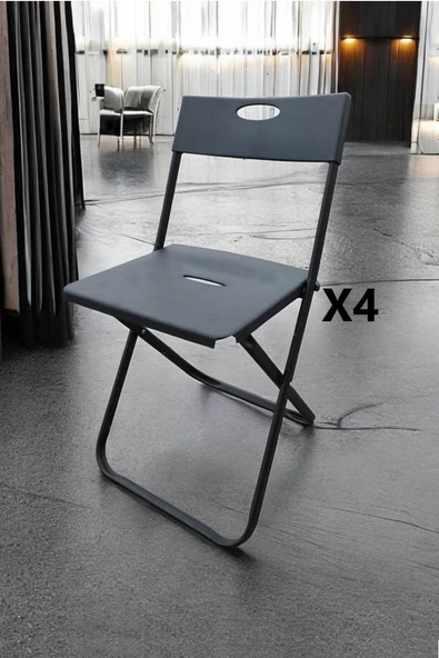 Kagu Smart 4'lü Sandalye Kamp Bahçe Mutfak