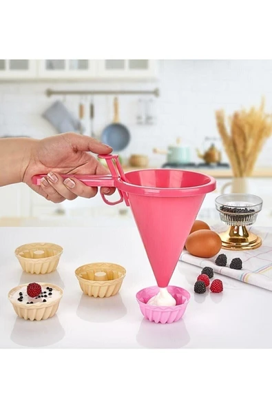 ARMESE Çok Amaçlı Hamur Dağıtıcı Huni Ve Ölçü Kabı 500 Ml. Kp-103