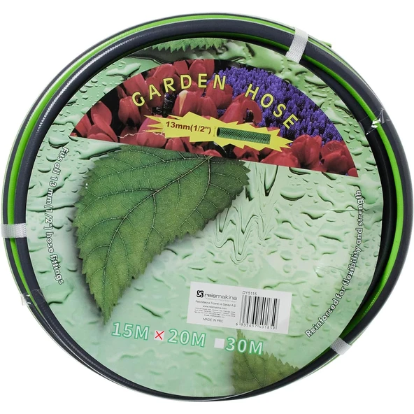 20 Metre Bahçe Çeşme Su Hortumu Sulama Araç Araba Yıkama 13 mm 1/2" Çok Amaçlı Hortum - 5