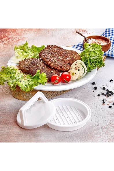 ARMESE Hamburger Köfte Kalıbı Köfte Presi Şekillendirici Burger Press Pratik Köfte Yapma Aparatı Kp-104 - 4