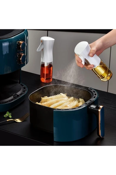 ARMESE Sirke Yağ Püskürtücü Yağdanlık 200ml Pratik Püskürtmeli Sprey Cam Şişe Zeytinyağı